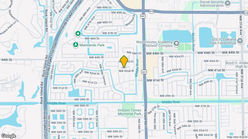 4291 NW 42nd St Map and Location Details