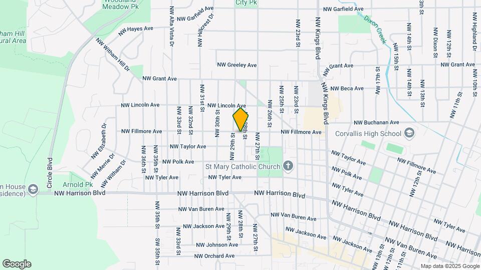 2808 NW Fillmore Ave Map and Location Details