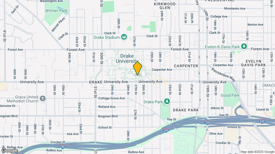2509 University Ave Map and Location Details