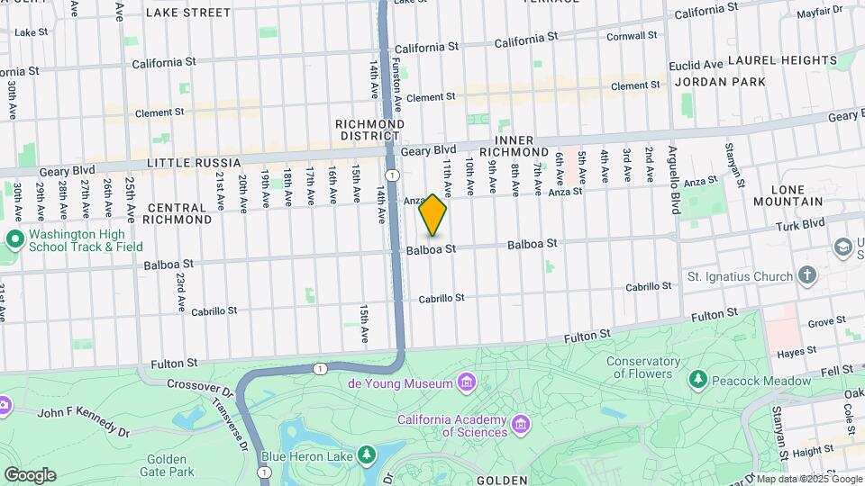 598 12th Ave Map and Location Details