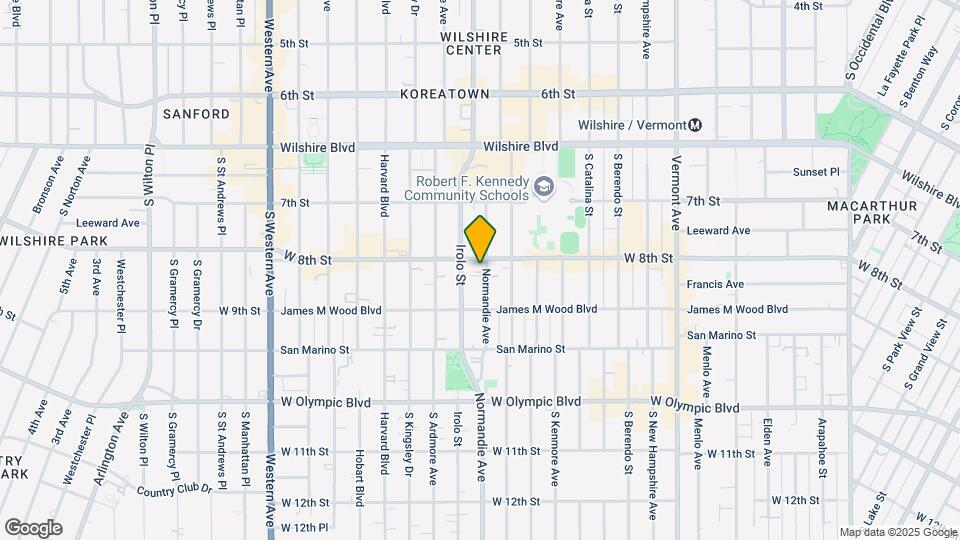 811 S Normandie Ave Map and Location Details