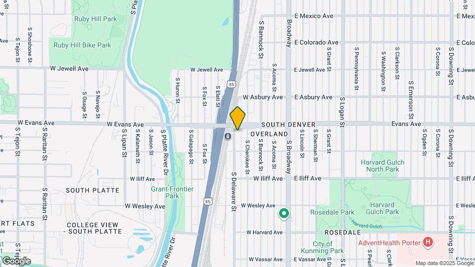 Evans Station Lofts Mapa y Detalles de la Ubicación