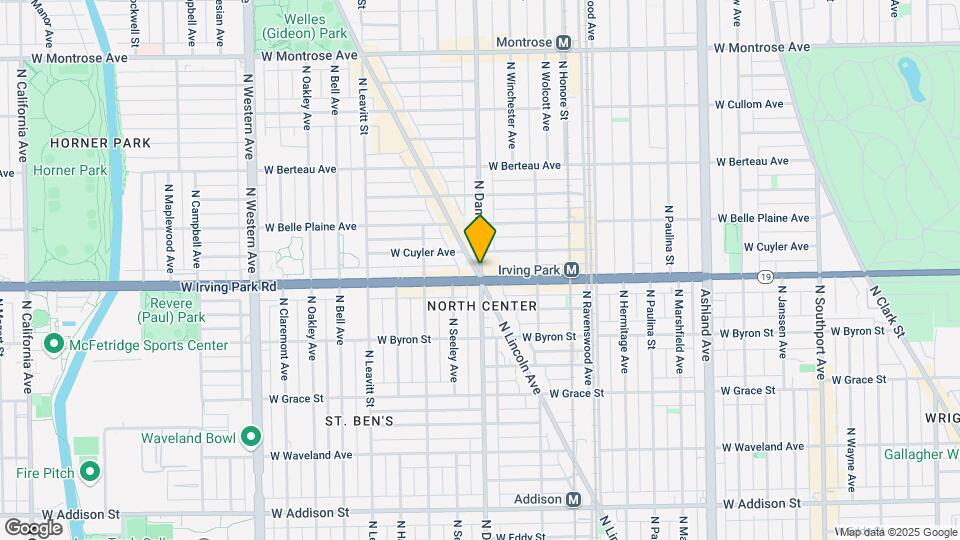 4003 N Damen Ave Map and Location Details