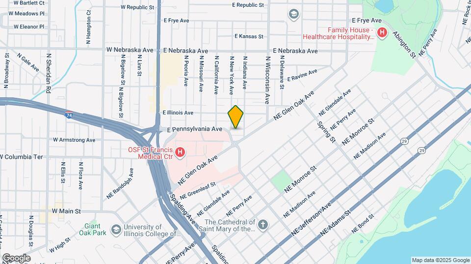 604 E Pennsylvania Ave Map and Location Details