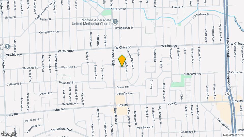 9284 Jerome Map and Location Details