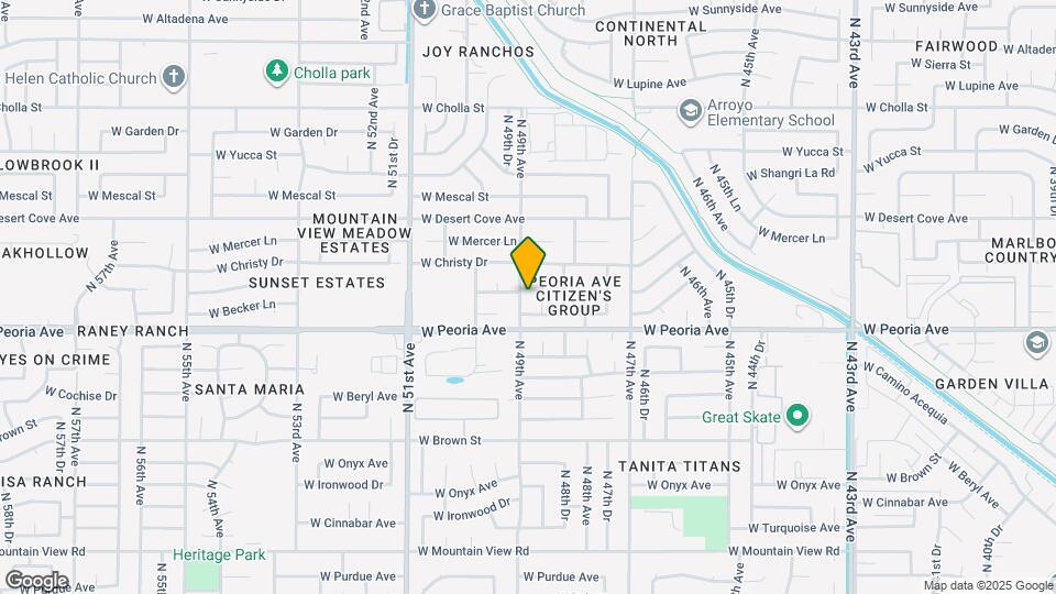 10623 N 49th Ave Map and Location Details