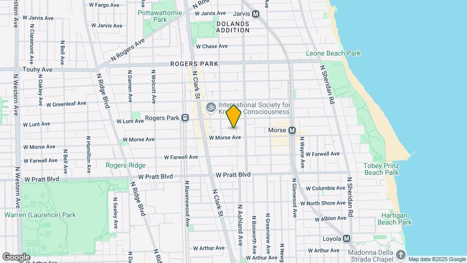 1624 W Morse Ave Map and Location Details