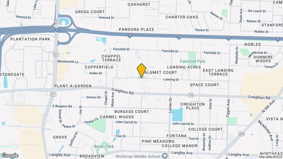 1501 Lansing Dr Map and Location Details