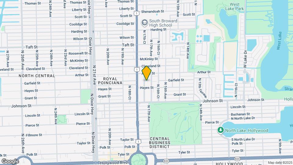 1123 N 17th Ct Map and Location Details