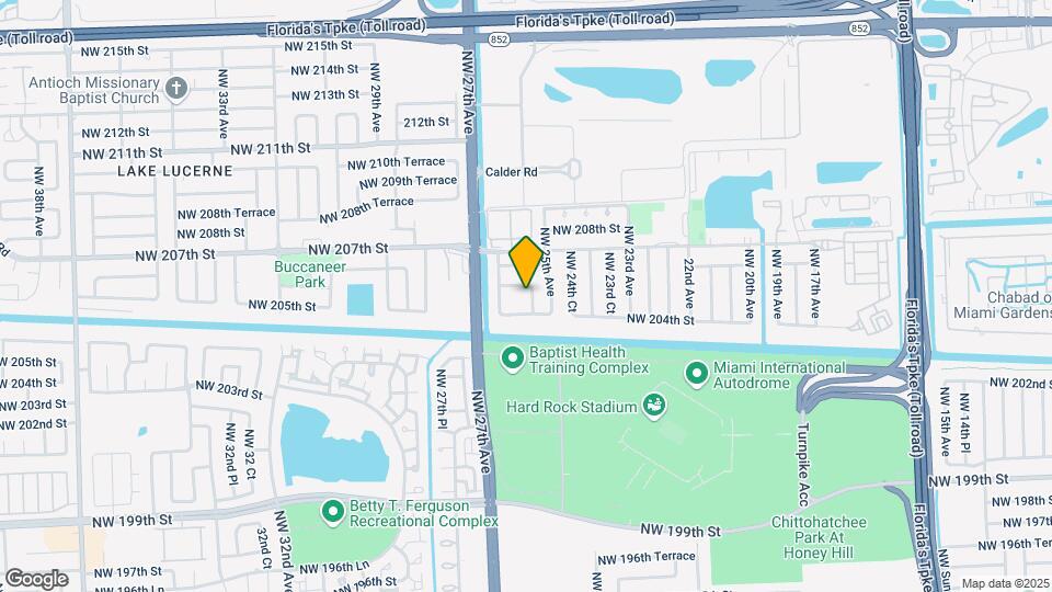 20420 NW 25th Ct Map and Location Details