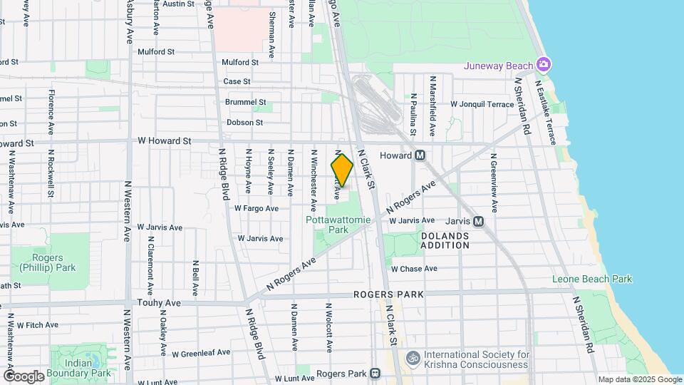 7419 N Wolcott Ave Map and Location Details