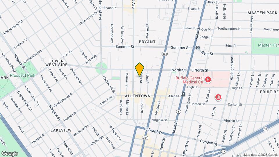 160 Park St Map and Location Details