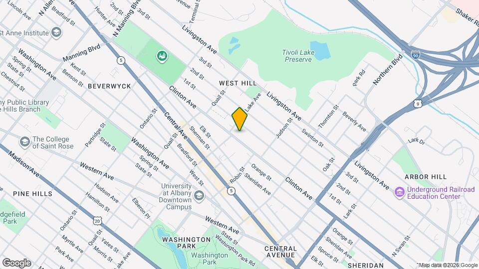 539 Clinton Ave Map and Location Details