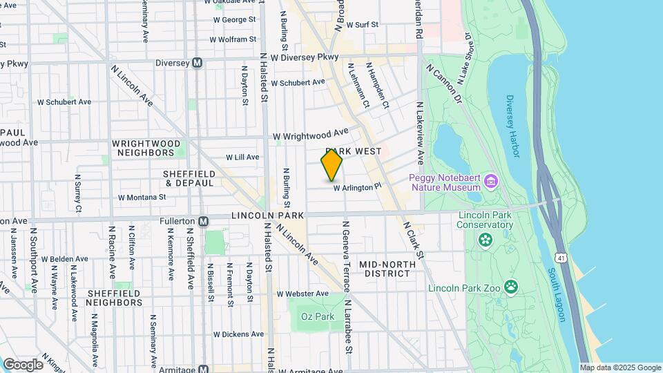 630 W Arlington Pl Map and Location Details