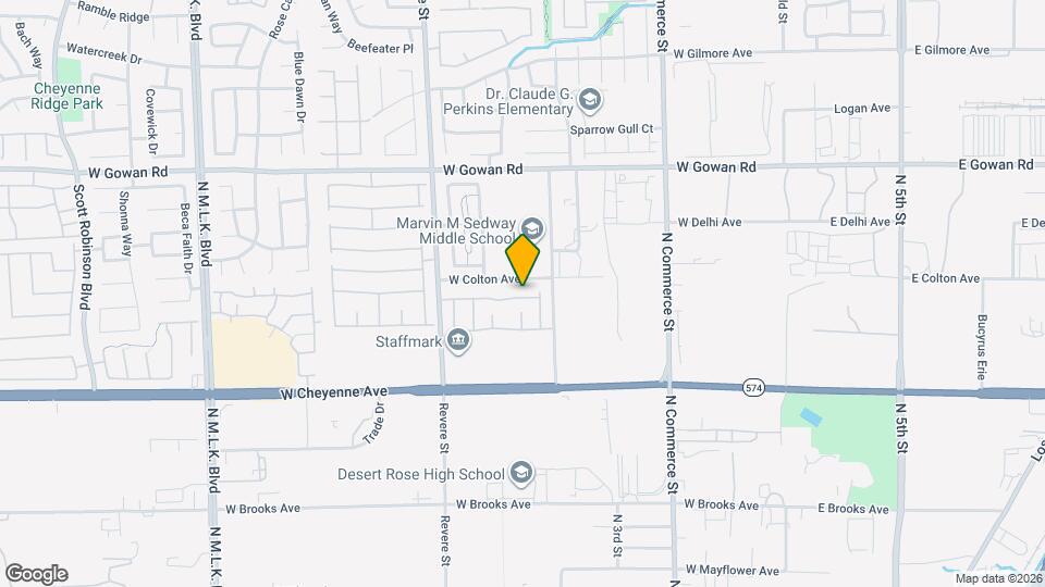 554 Twilight Blue Ave Map and Location Details