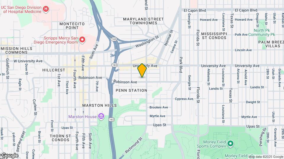 1272 1/2 Robinson Ave Map and Location Details