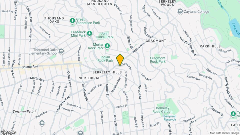 917 Shattuck Ave, Unit Lower Unit Map and Location Details