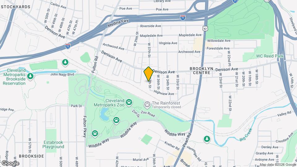 3880 W 37th St Map and Location Details