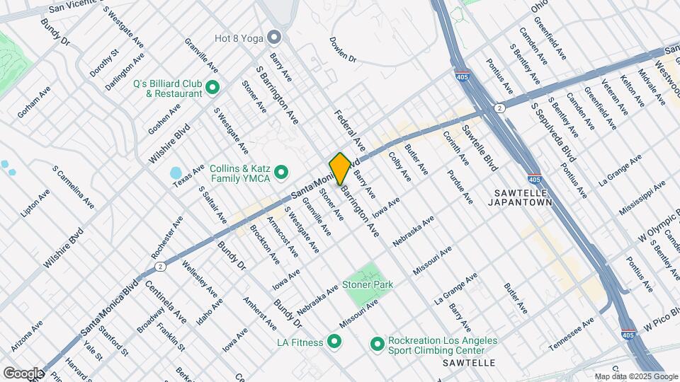 Barrington Santa Monica Mapa y Detalles de la Ubicación