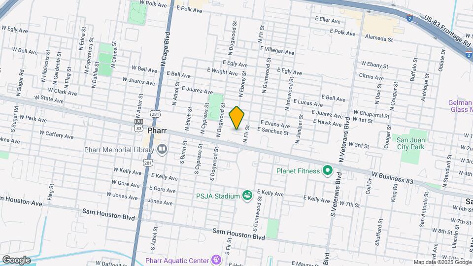 11 N Ebony St Map and Location Details