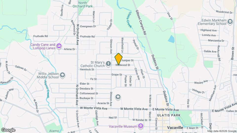 257 Ironwood St Map and Location Details