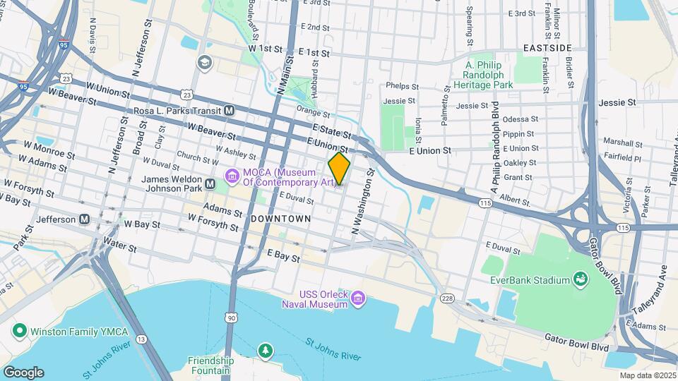 343 E Church St Map and Location Details