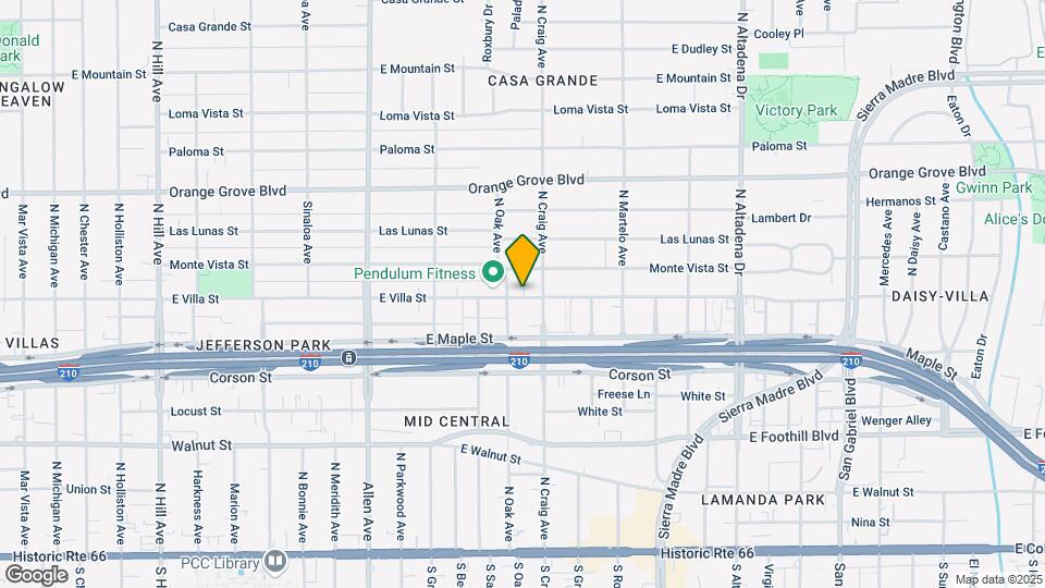 2087-2097 E Villa St Mapa y Detalles de la Ubicación