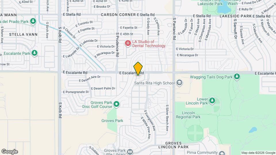 3817 S Queen Palm Dr Mapa y Detalles de la Ubicación