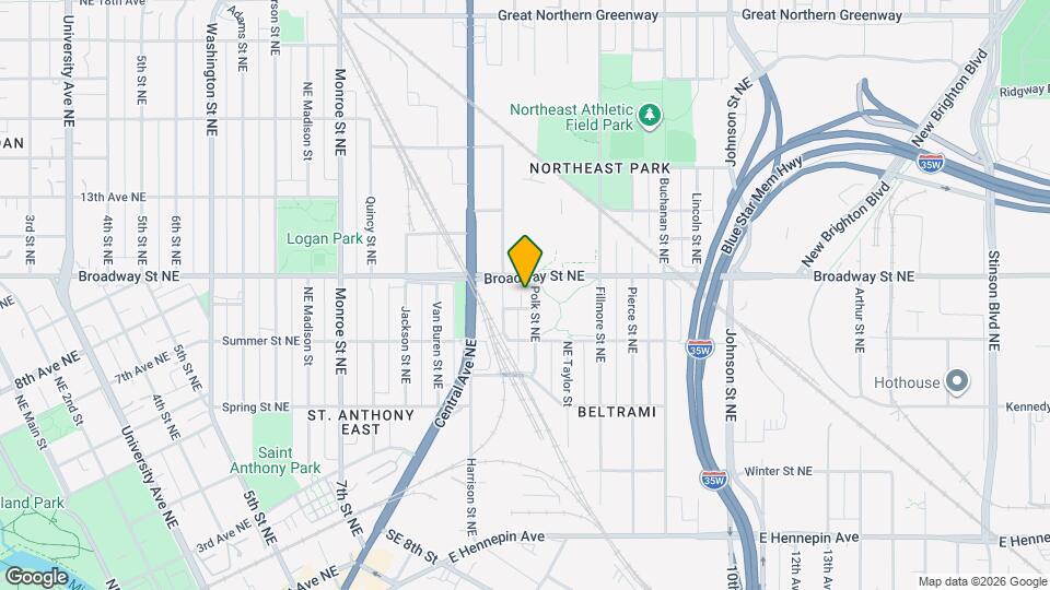 744 Polk St NE Map and Location Details