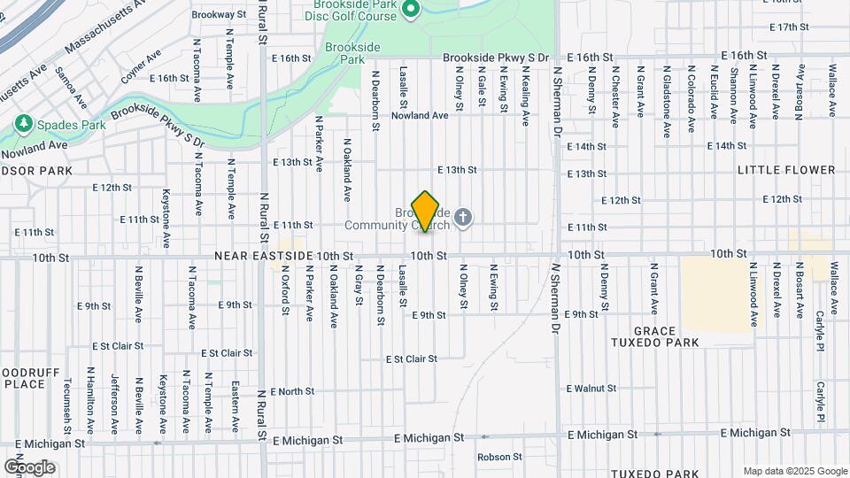 1020 N Tuxedo St Map and Location Details