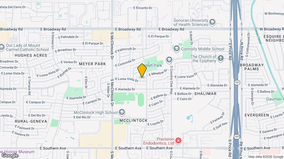 1890 E Loma Vista Dr Map and Location Details