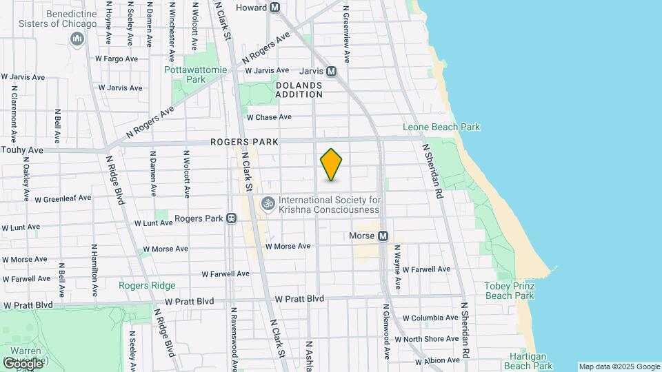 1528 W Greenleaf Ave, Unit 3W Map and Location Details