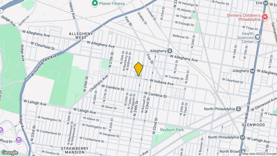 2411 W Indiana Ave Map and Location Details