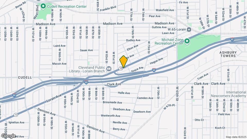 7945 Lorain Ave Map and Location Details