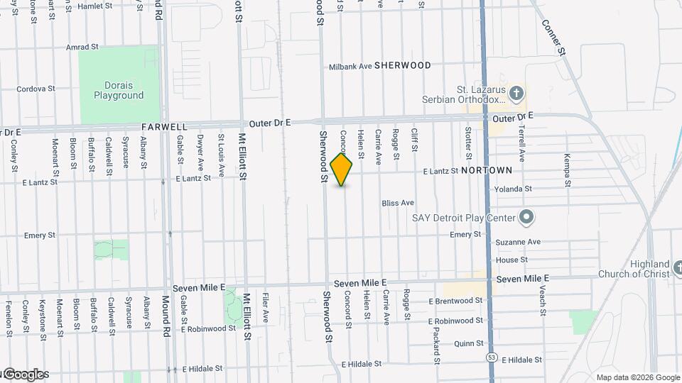 19441 Concord St Map and Location Details