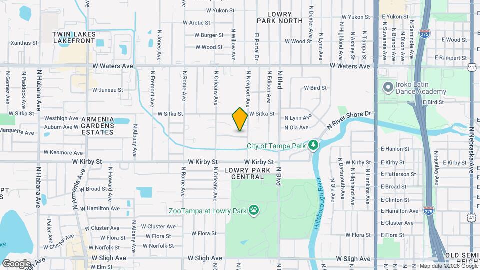 1205 W Hollywood St Map and Location Details
