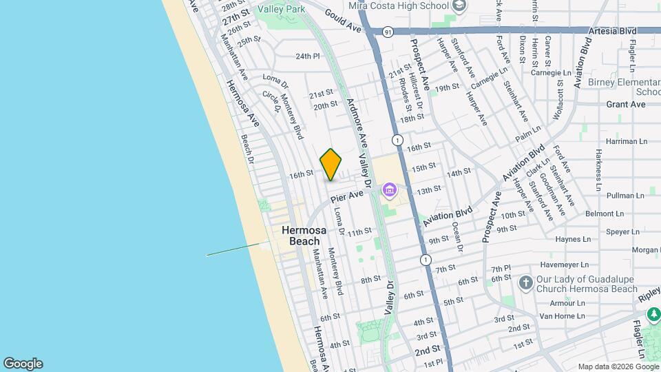 1452 Loma Dr Map and Location Details