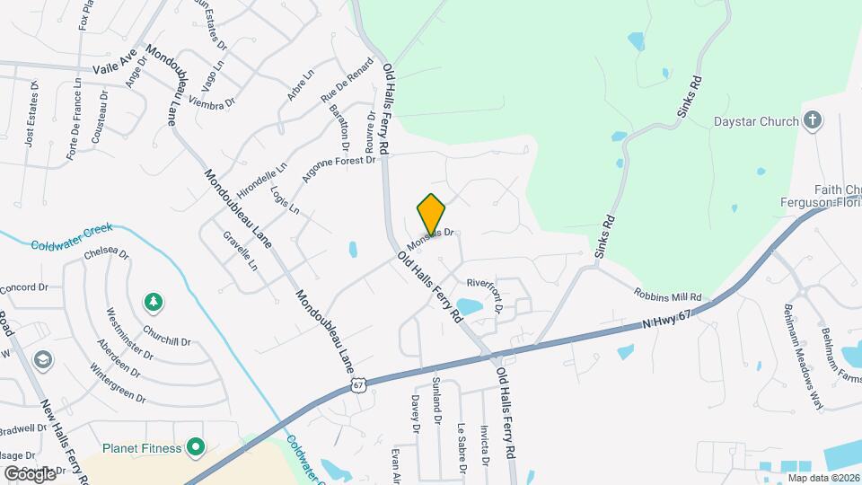 4112 Monsols Dr Map and Location Details