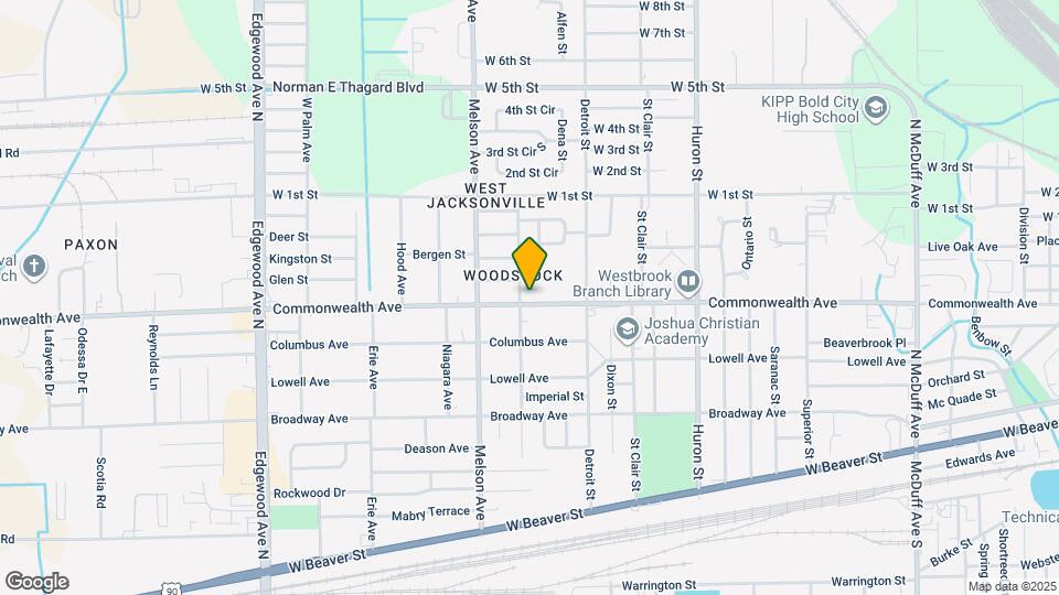 3075 Commonwealth Ave Map and Location Details