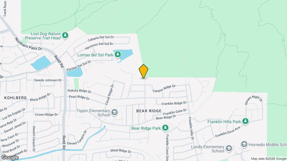 1549 Cherokee Ridge Dr Map and Location Details