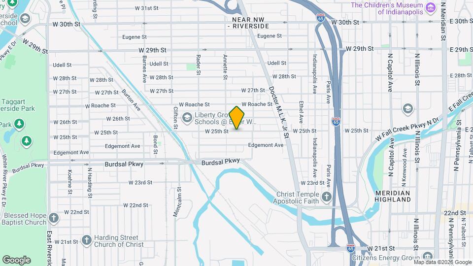 851 W 25th St Map and Location Details