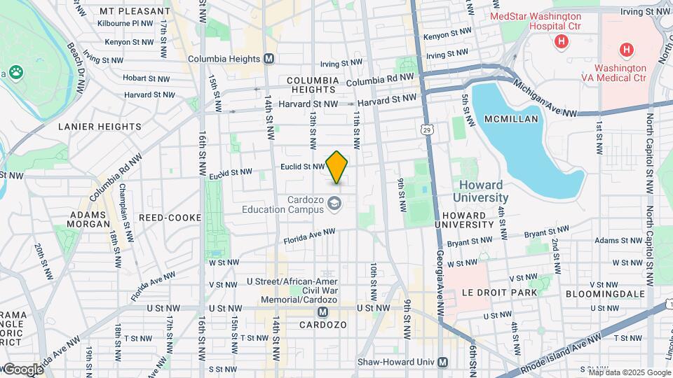 1203 Clifton St NW Map and Location Details