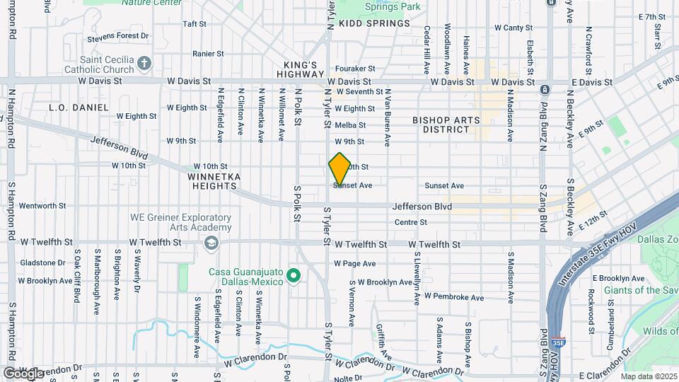824 Sunset Ave Map and Location Details