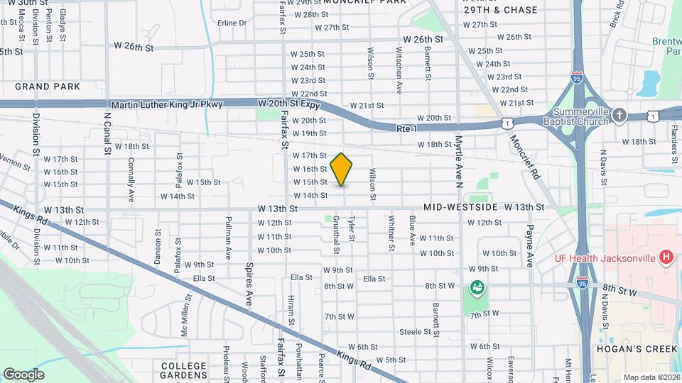 1603 W 14th St Map and Location Details
