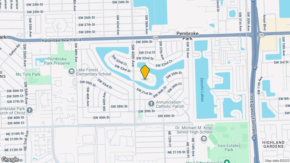 3848 SW 33rd Ct Map and Location Details