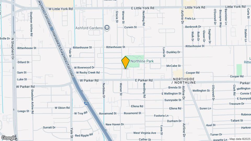 6727 Parker Oaks Ln Map and Location Details