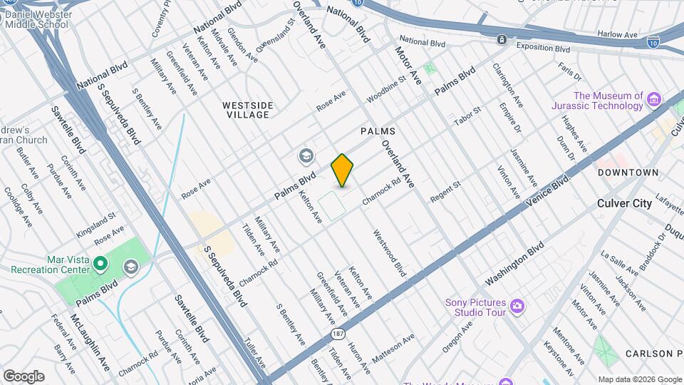 10833 Tabor St Map and Location Details