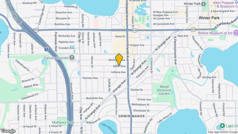 1278 Miller Ave Map and Location Details