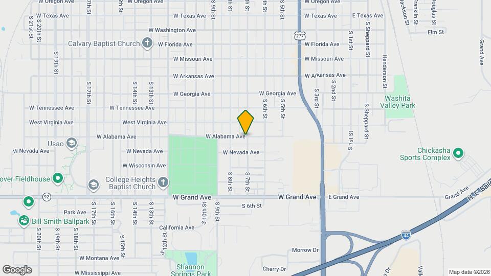 1702 S 7th St Map and Location Details