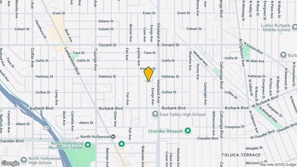 5736 Case Ave Map and Location Details